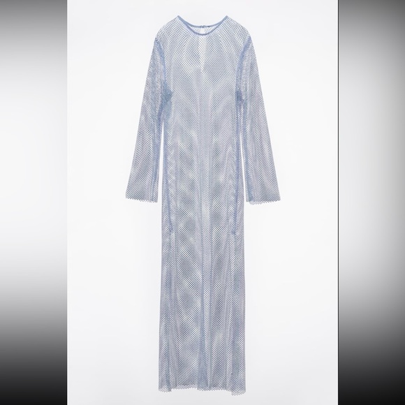 RHINESTONE MESH DRESS - Picture 2 of 10